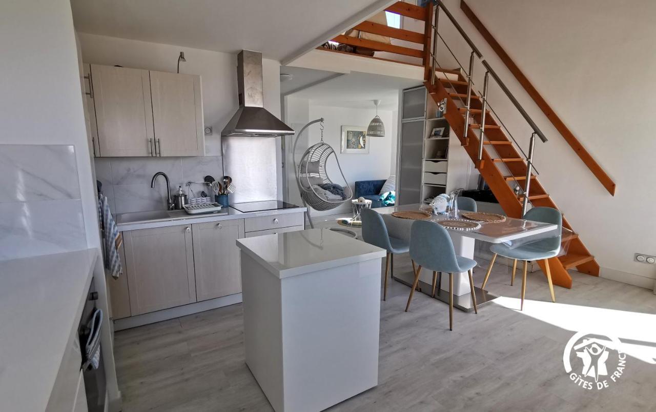 La Sirene - Loft Moderne Et Lumineux Avec Vue Panoramique Sur Mer Mediterranee Et Port De Plaisance Фронтіньян Екстер'єр фото