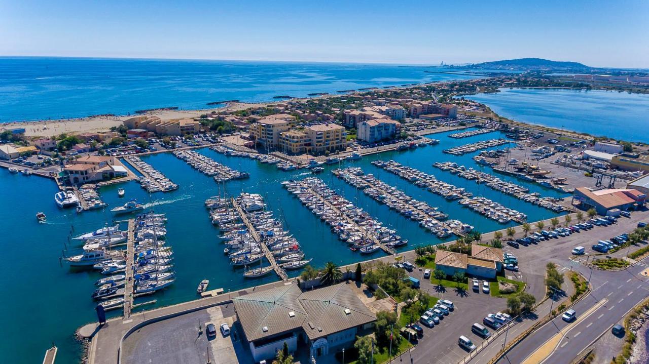 La Sirene - Loft Moderne Et Lumineux Avec Vue Panoramique Sur Mer Mediterranee Et Port De Plaisance Фронтіньян Екстер'єр фото